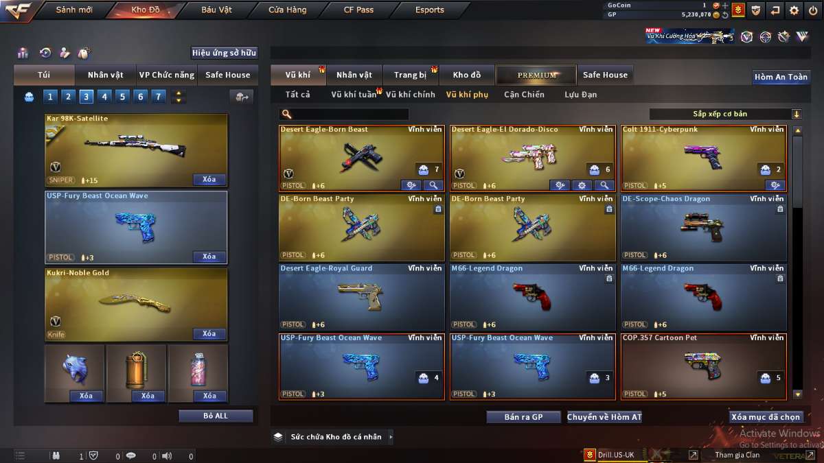 shop acc cf uy tin gia re